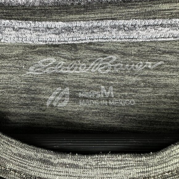 Eddie Bauer Tee Shirt Mens Medium First Ascent Green Stretch Short Sleeve Crew - Picture 8 of 8